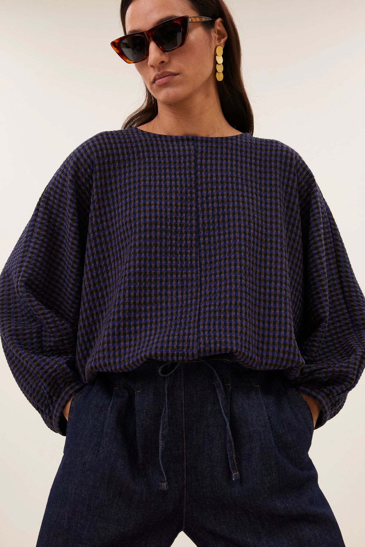BY-BAR BY-BAR GAYA BLOUSE marine