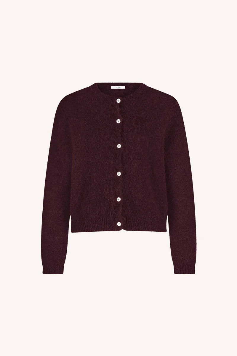 BY-BAR BY-BAR CLEO CARDIGAN donkerbordeaux