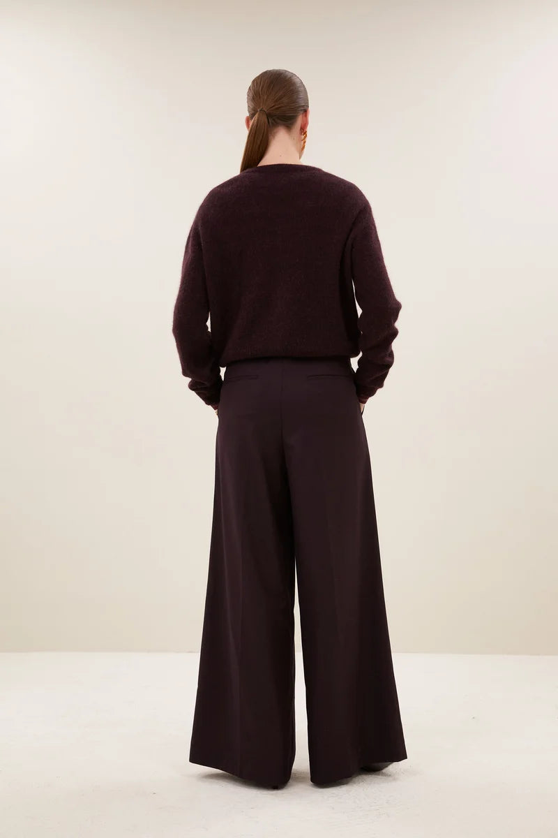 BY-BAR BY-BAR CLEO CARDIGAN donkerbordeaux