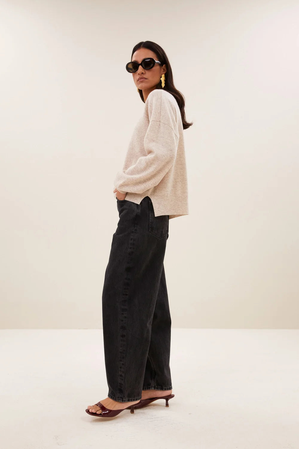 BY-BAR BY-BAR SAMMIE ROUND NECK beige
