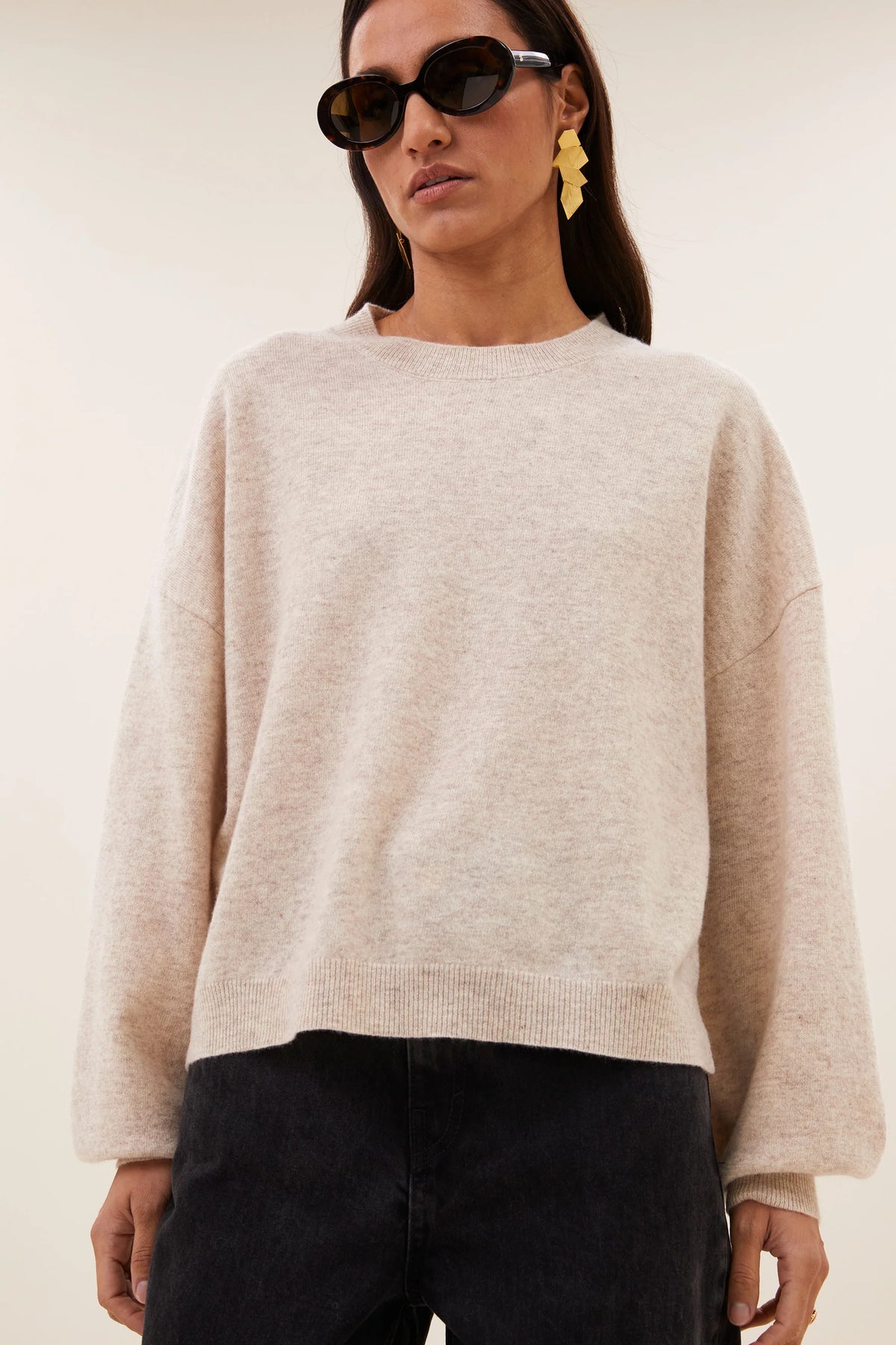 BY-BAR BY-BAR SAMMIE ROUND NECK beige