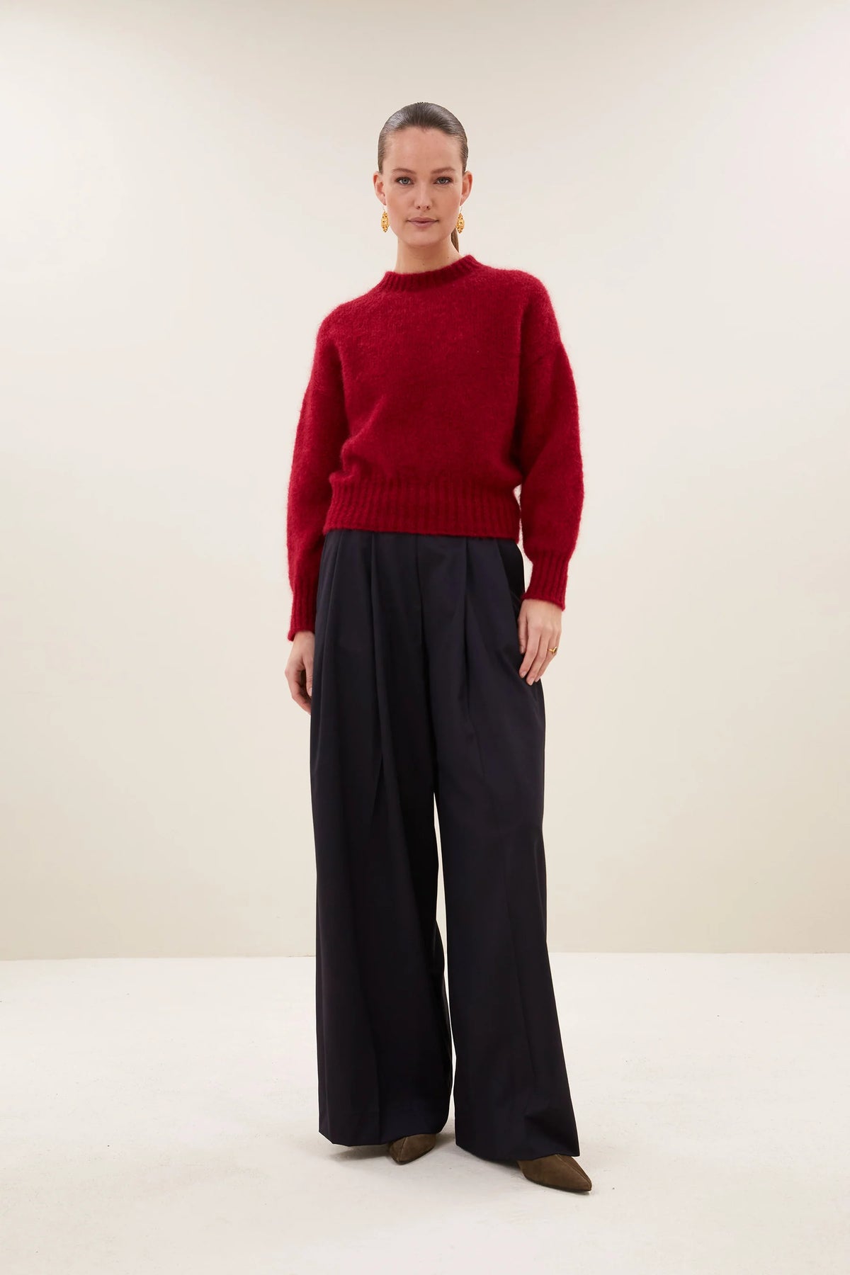 BY-BAR BY-BAR SONNY PULLOVER donkerbordeaux