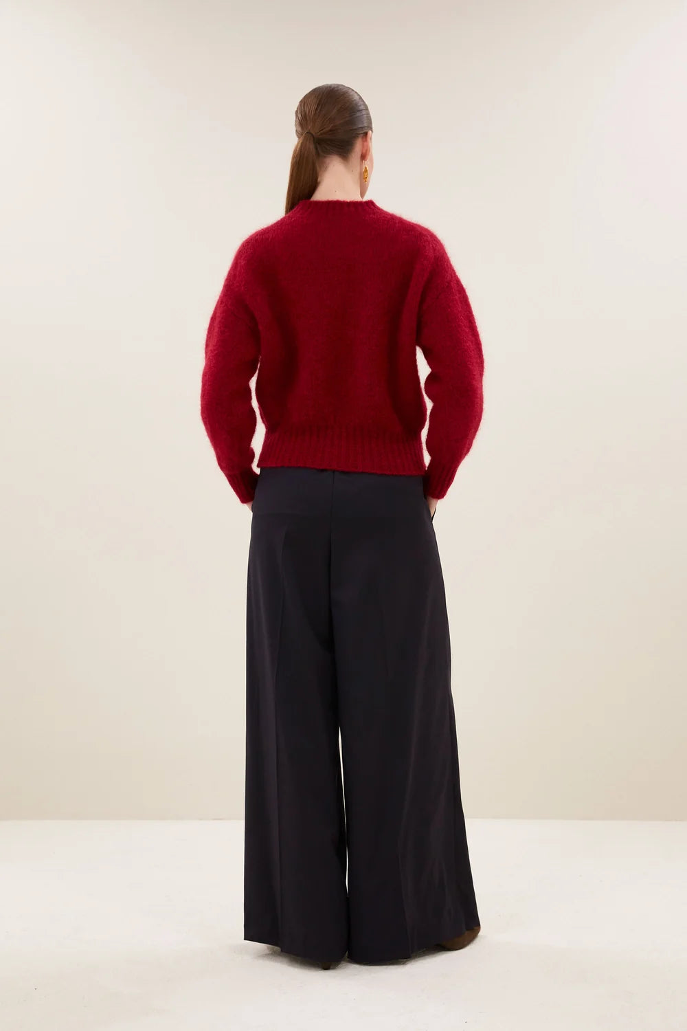 BY-BAR BY-BAR SONNY PULLOVER donkerbordeaux