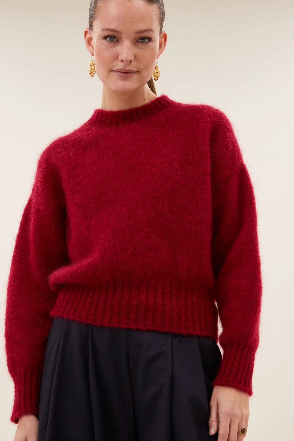 BY-BAR BY-BAR SONNY PULLOVER donkerbordeaux