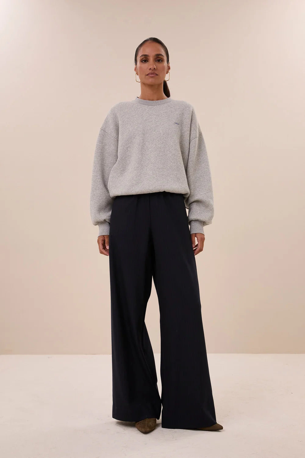 BY-BAR BY-BAR MIMI SWEATER middengrijs