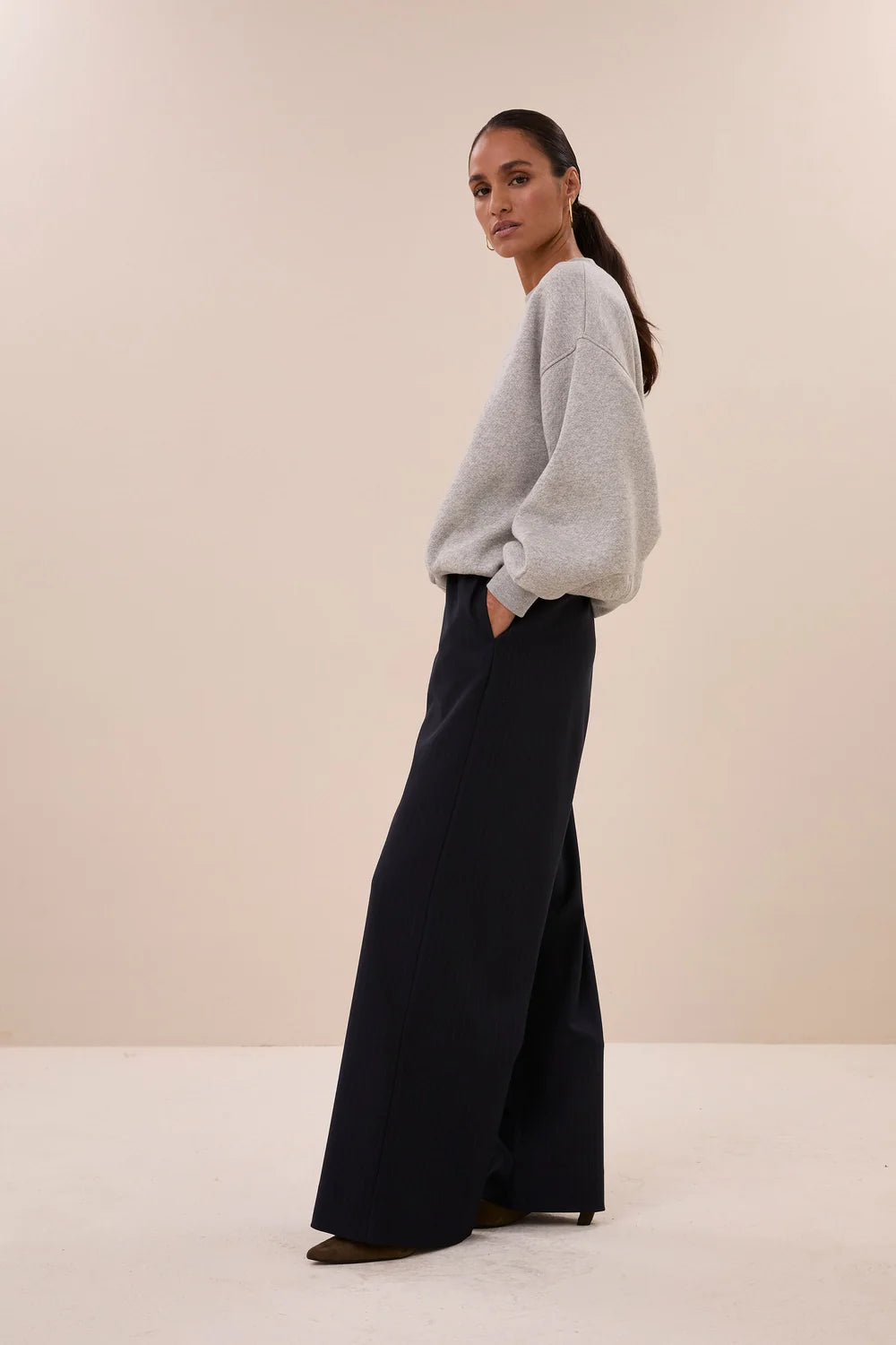 BY-BAR BY-BAR MIMI SWEATER middengrijs