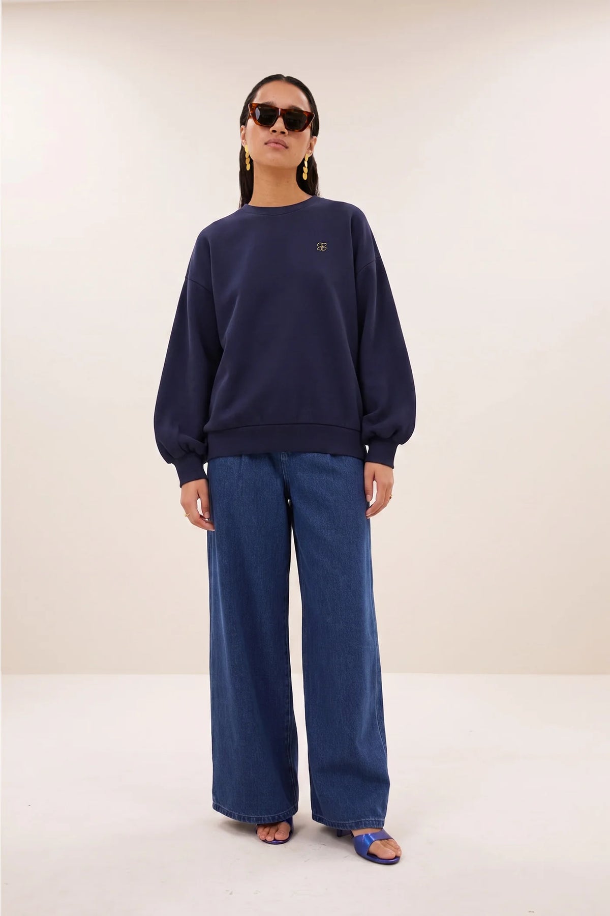 BY-BAR BY-BAR LILI LONG SWEATER marine