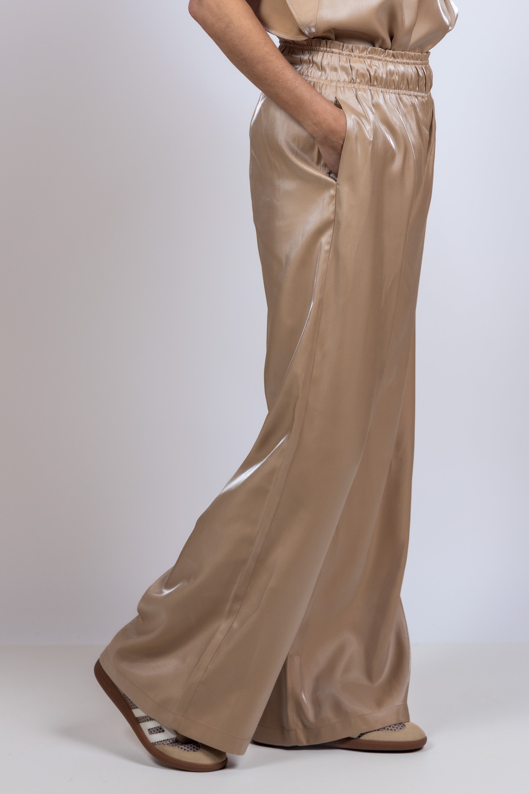 Wijde broek - Zand