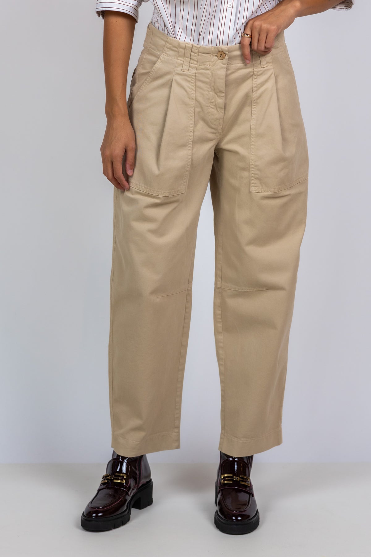 CAMBIO CAMBIO 7667-X229.01 Broek met zakken - Zand