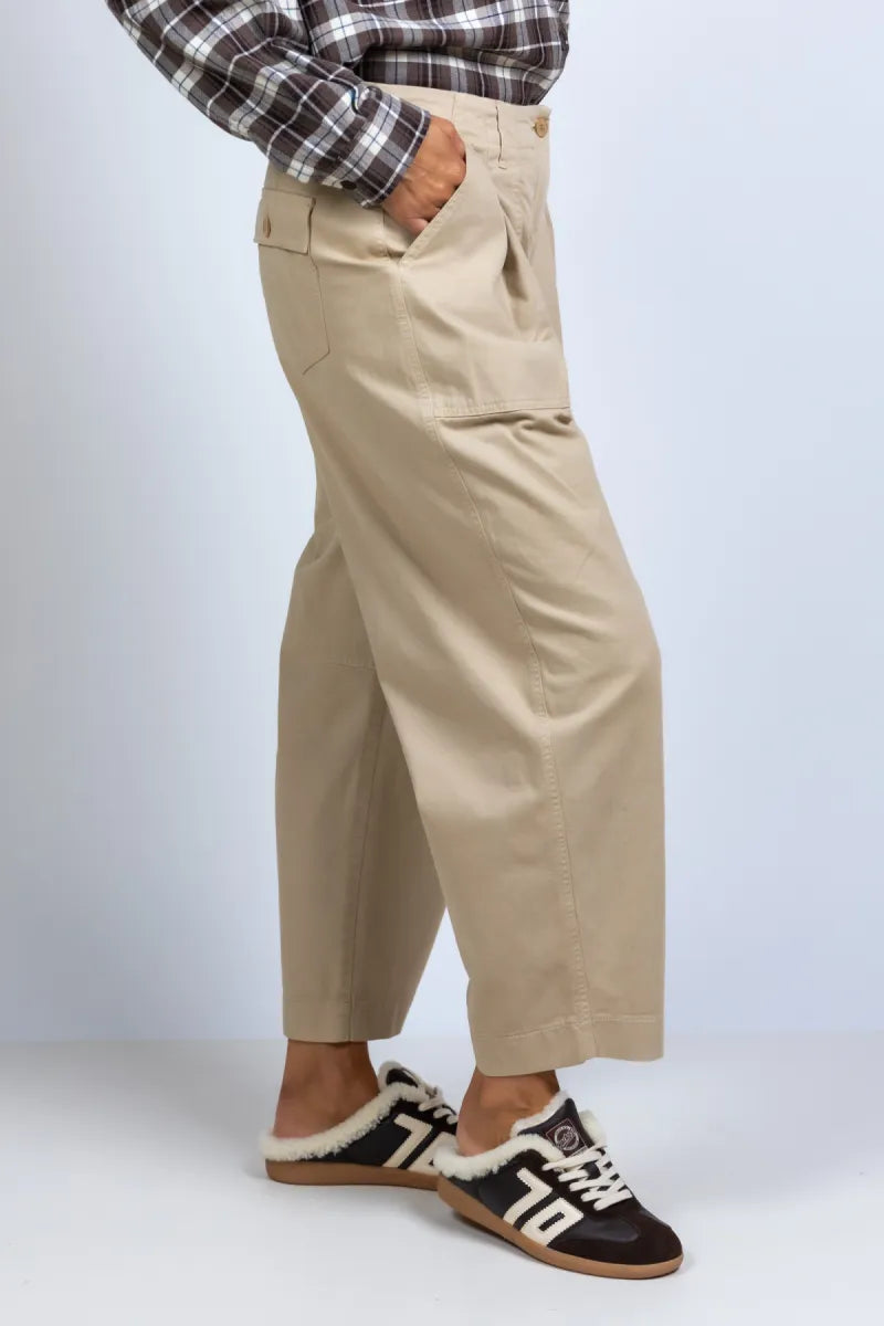 CAMBIO CAMBIO 7667-X229.01 Broek met zakken - Zand