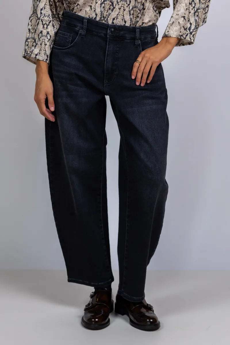 MAC MAC 0389L Balloon fit jeans - Black denim