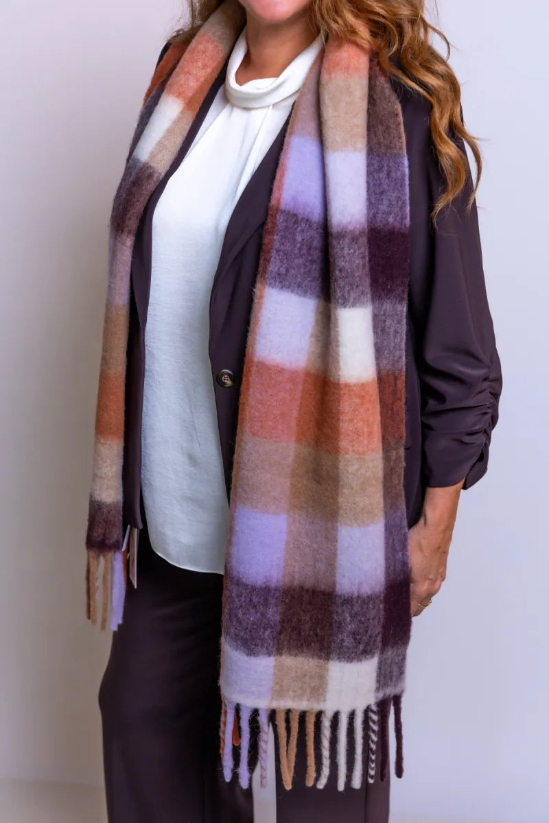 BECKSONDERGAARD BECKSONDERGAARD CHECK ANILOPA camel