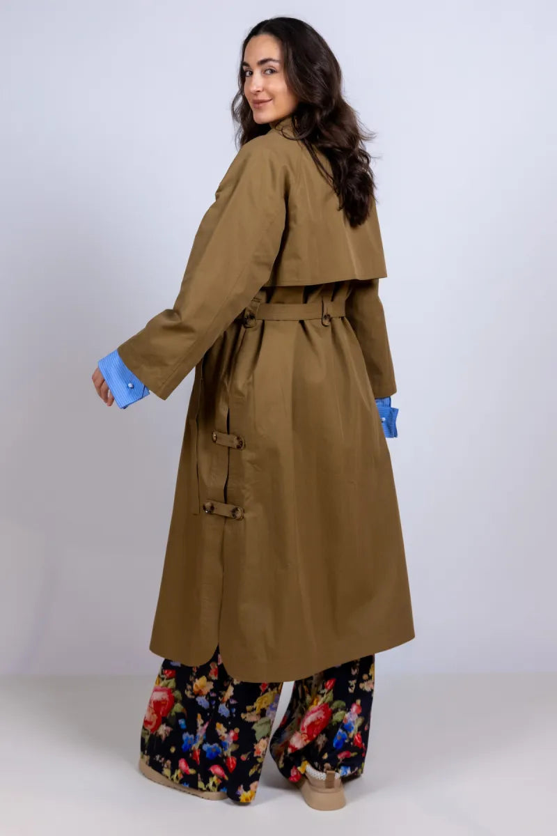 STUDIO CLIQUE STUDIO CLIQUE CHRISTEL Trenchcoat met ceintuur - Olijfgroen