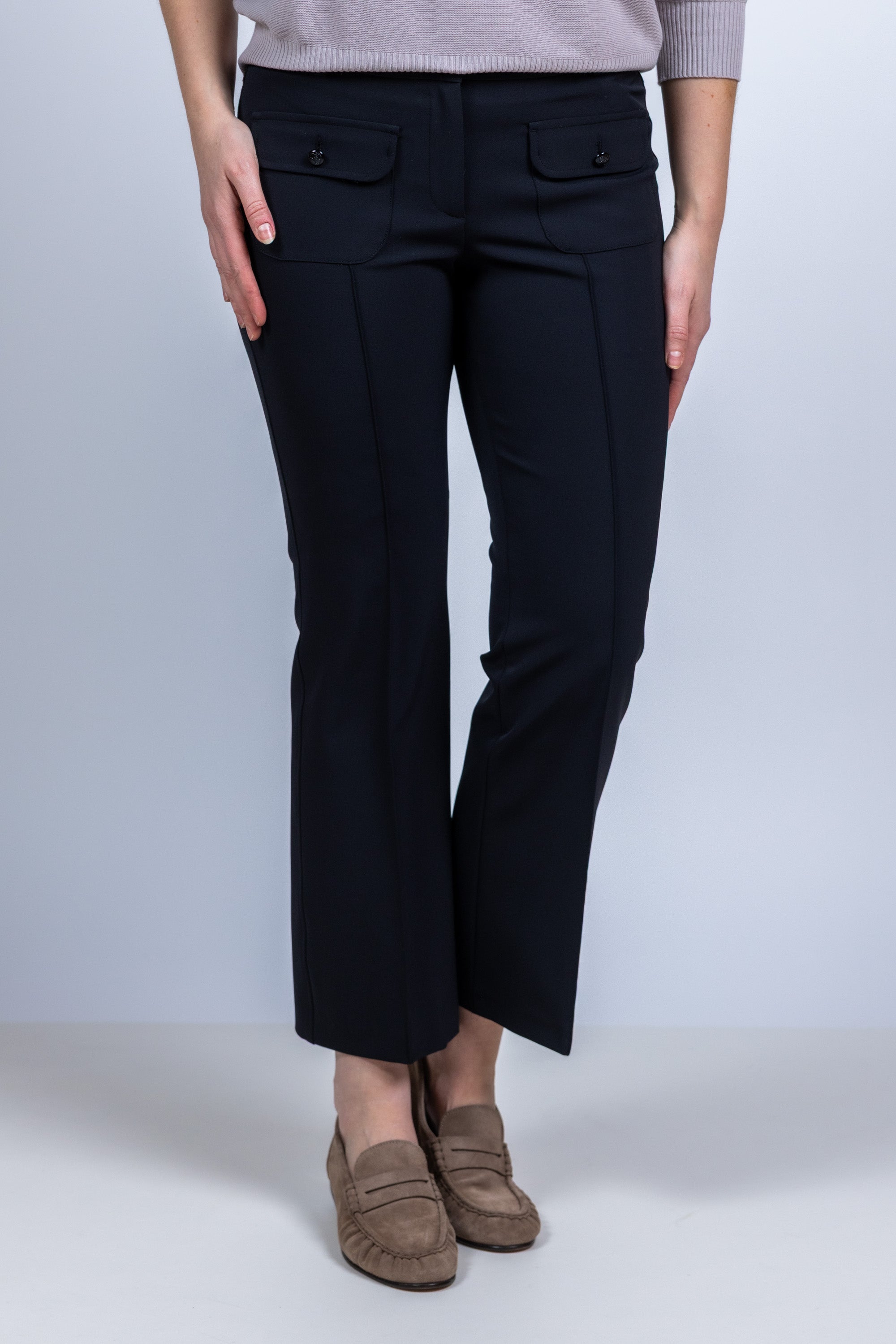 Pantalon met elastische band - Zwart