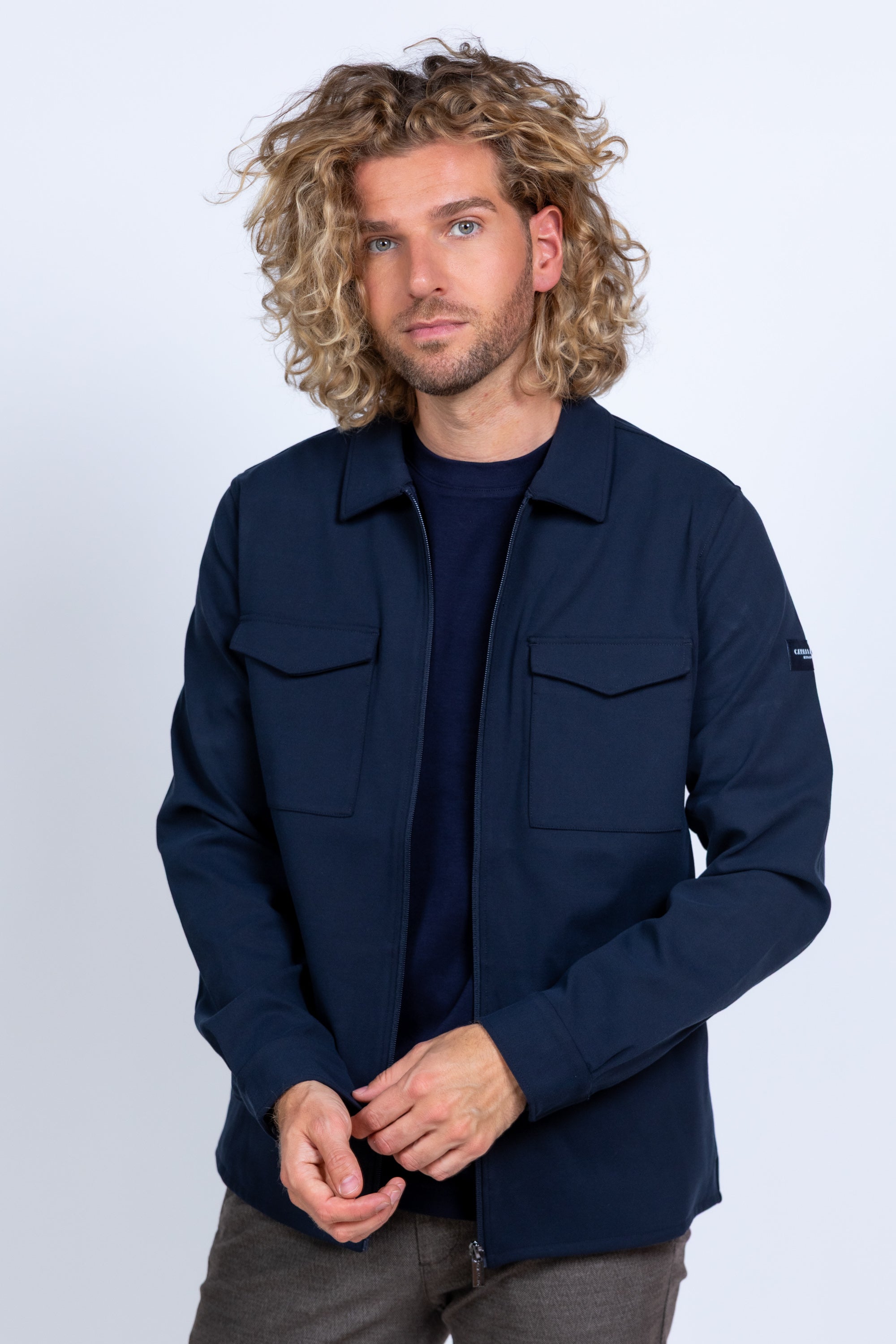 Jasje met zakken - Marine