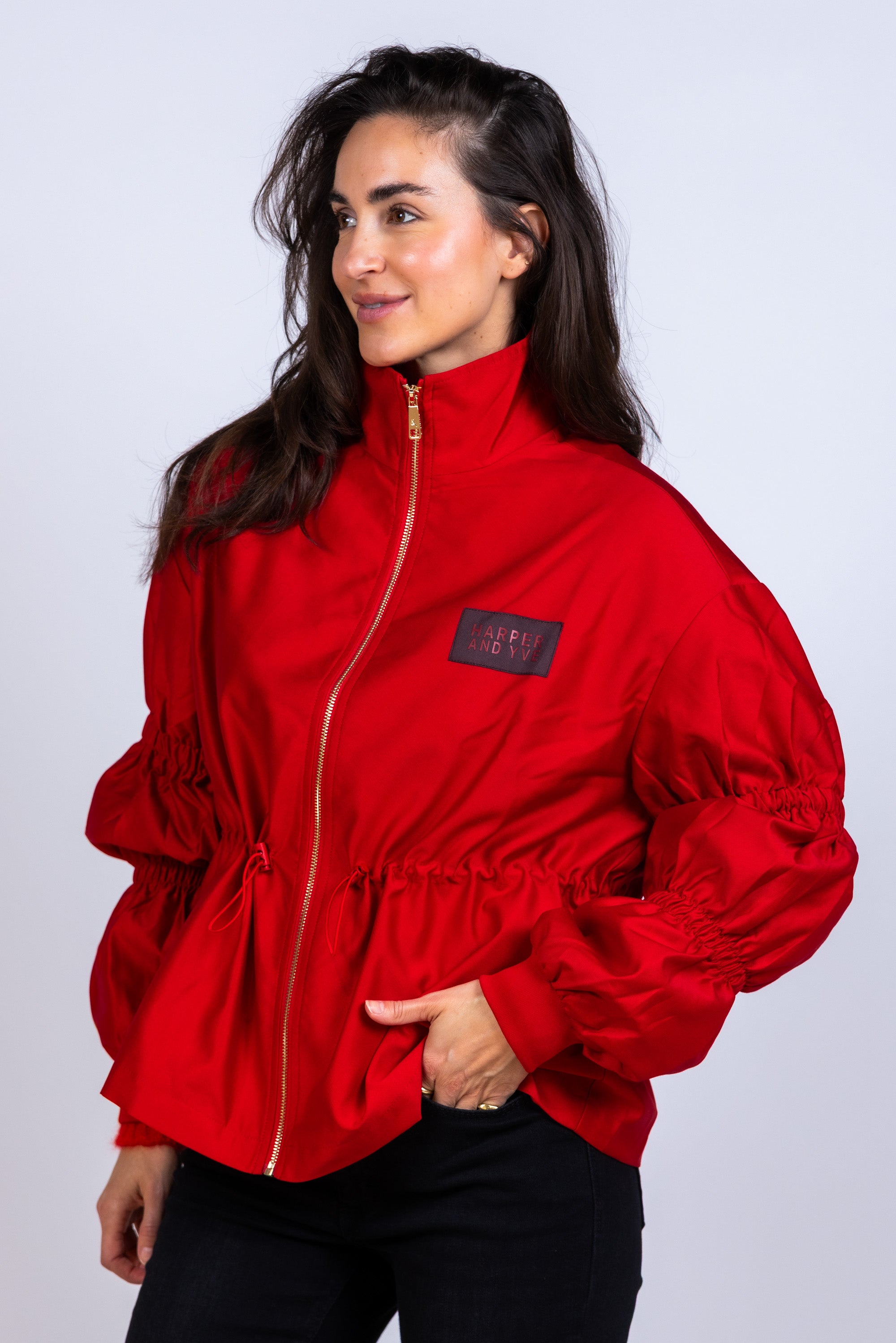 Jasje met rits - Rood