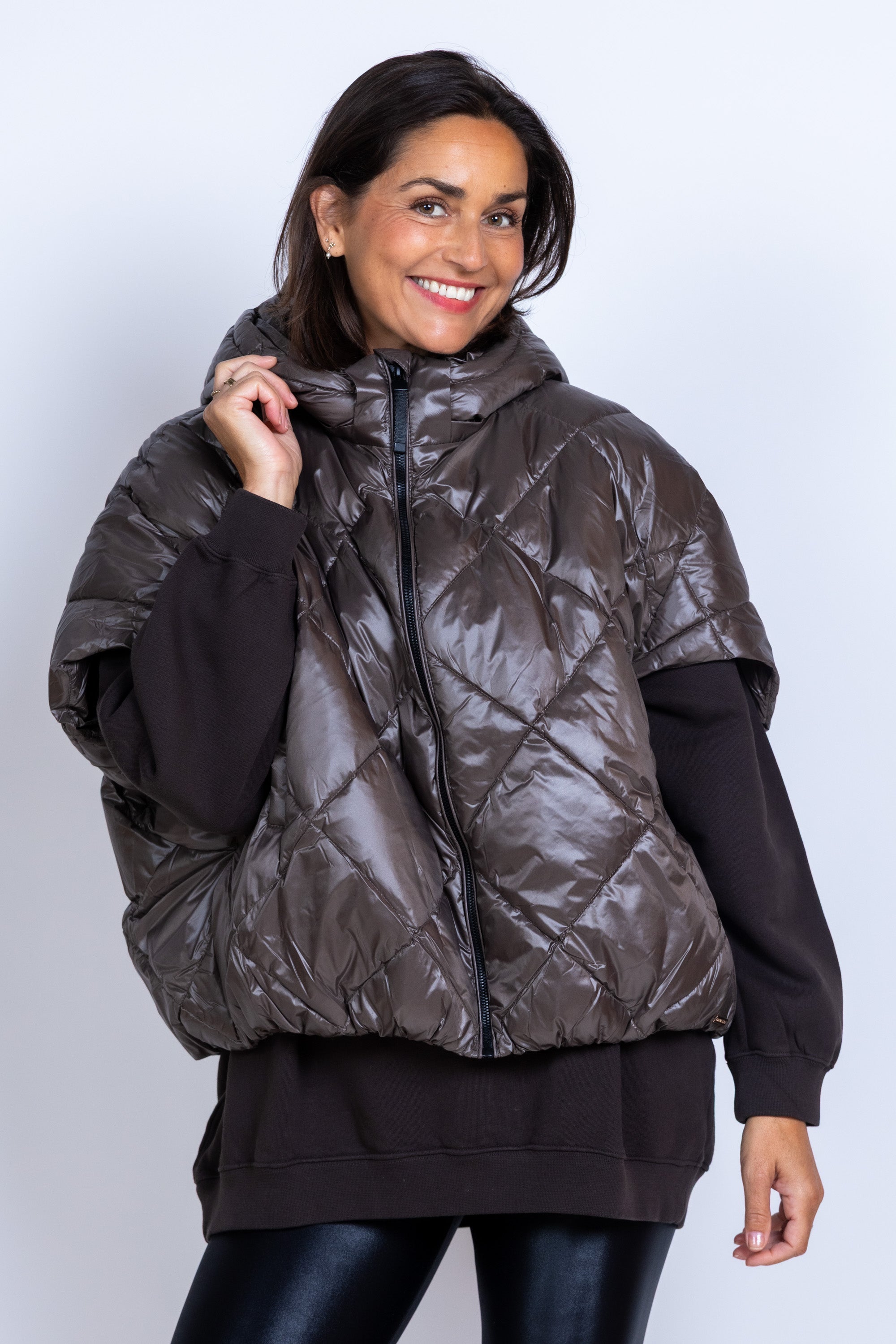 Bodywarmer met rits - Khaki