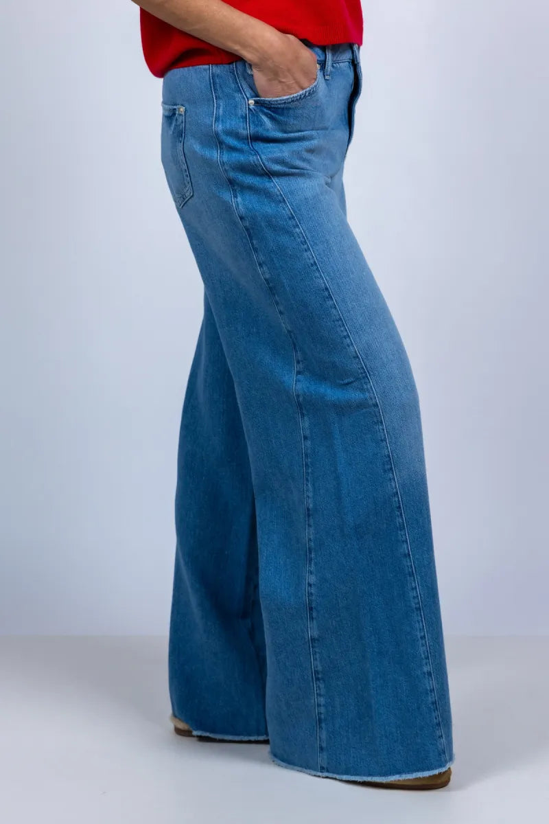 RAFFAELLO ROSSI RAFFAELLO ROSSI 9382 SENNA P Wijde jeans - Licht jeans