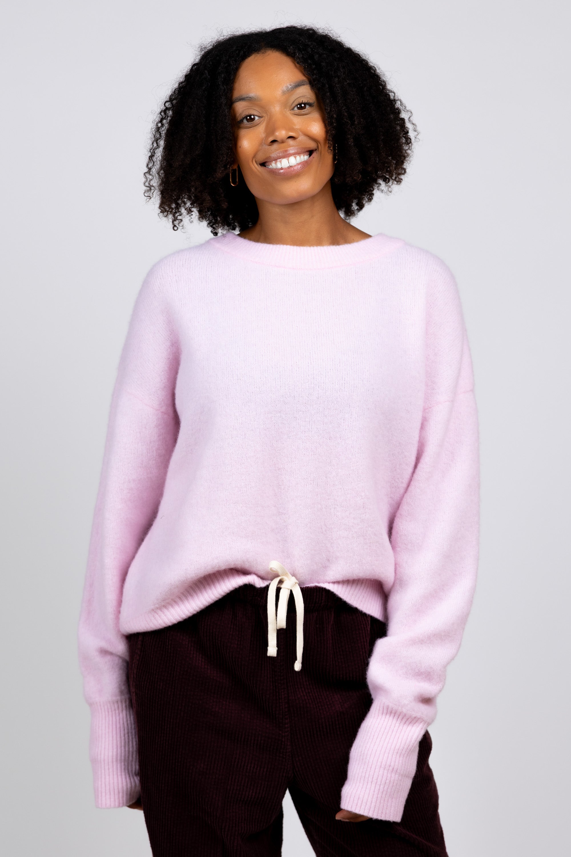 Trui met ronde hals - Roze