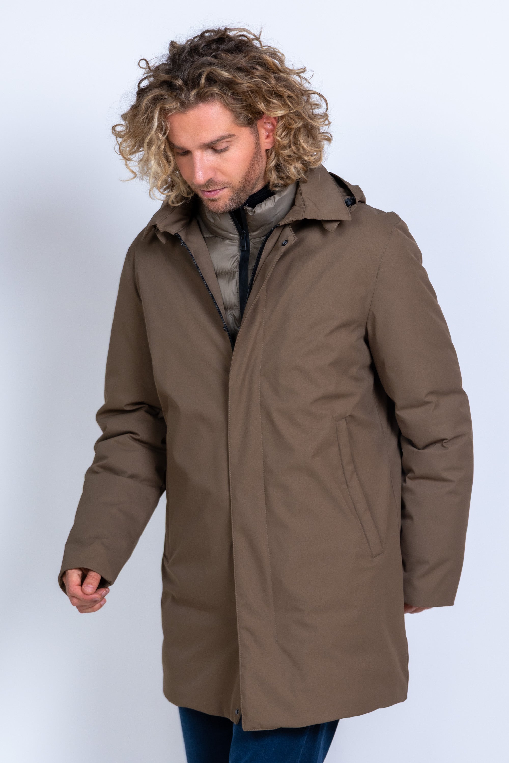 Parka met capuchon - Taupe