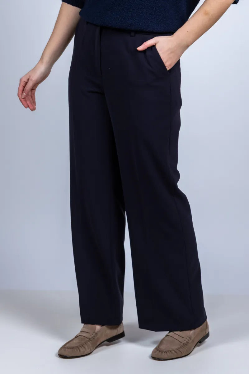 CAMBIO CAMBIO 6052-0246.02 Wijde pantalon - Marine
