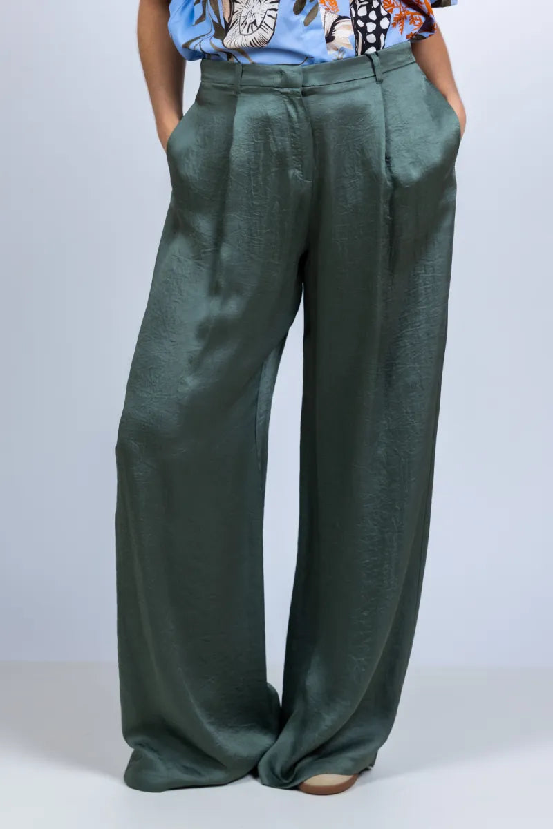 MARELLA MARELLA FORMATO Wijde broek - Mint