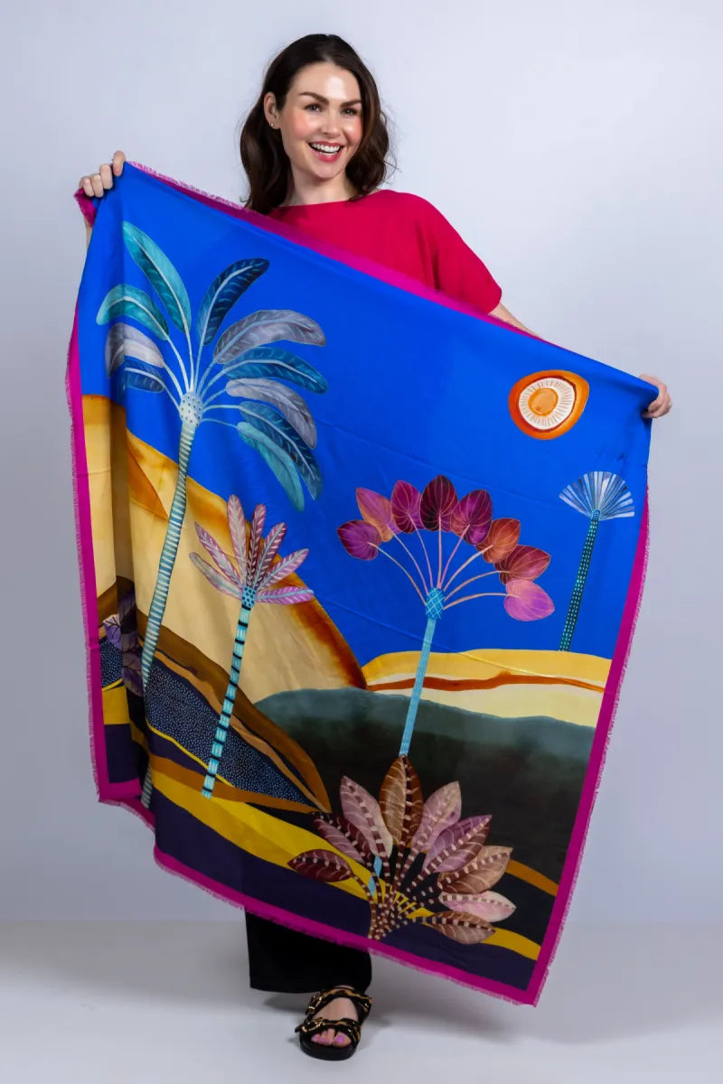 COMUNQUE COMUNQUE FATA MORGANA Sjaal met print - Rood