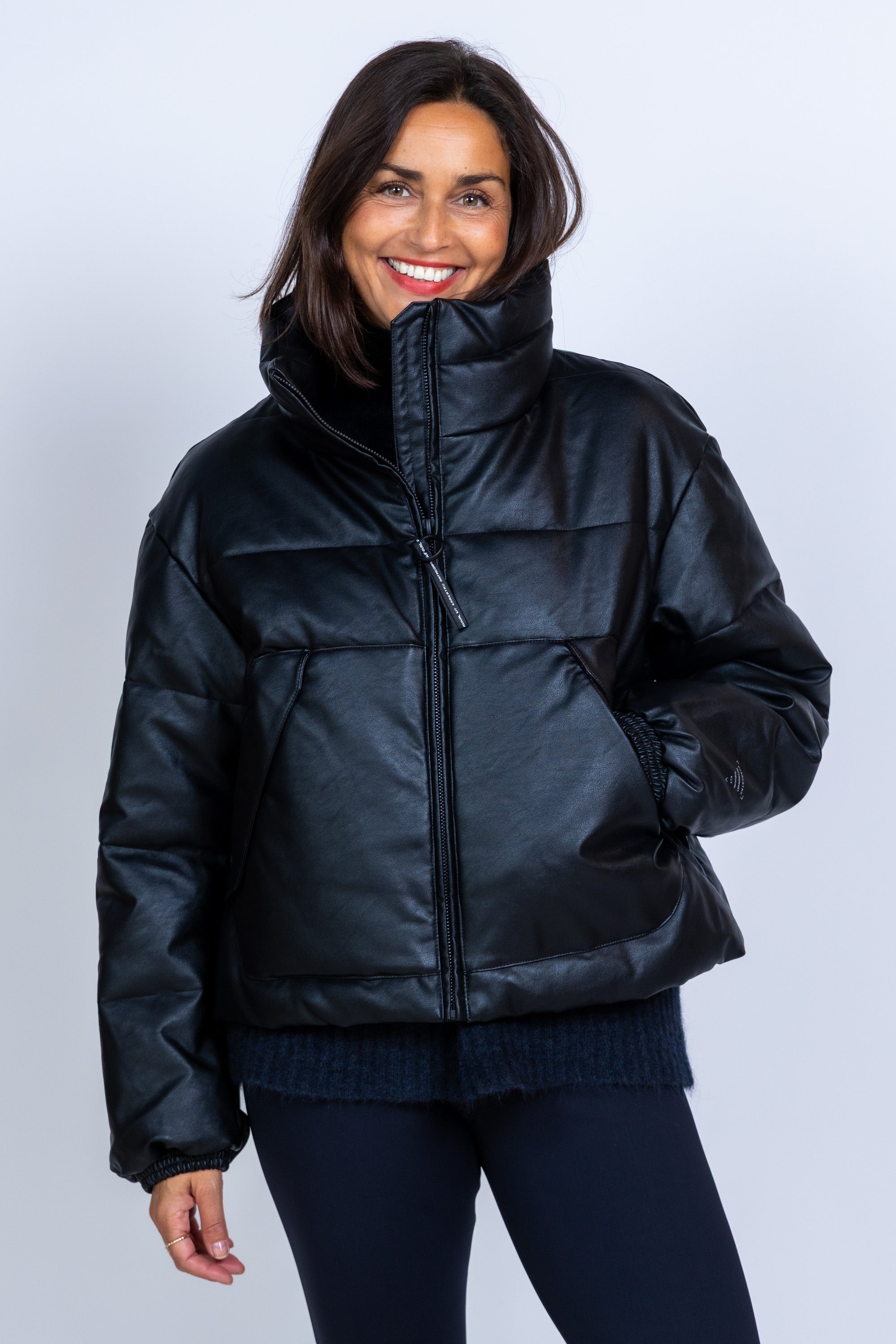 Puffer jack - Zwart
