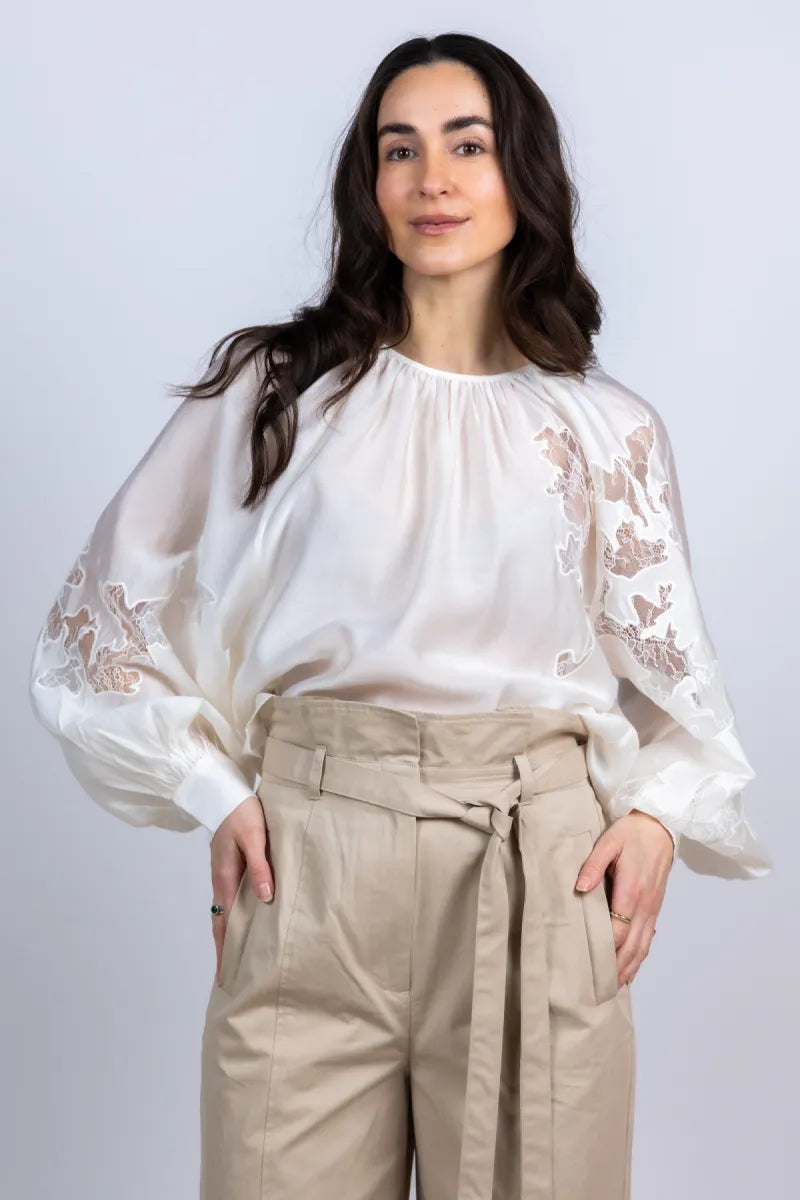 CPH MUSE CPH MUSE 207347 molly Blouse met borduursel - Ecru