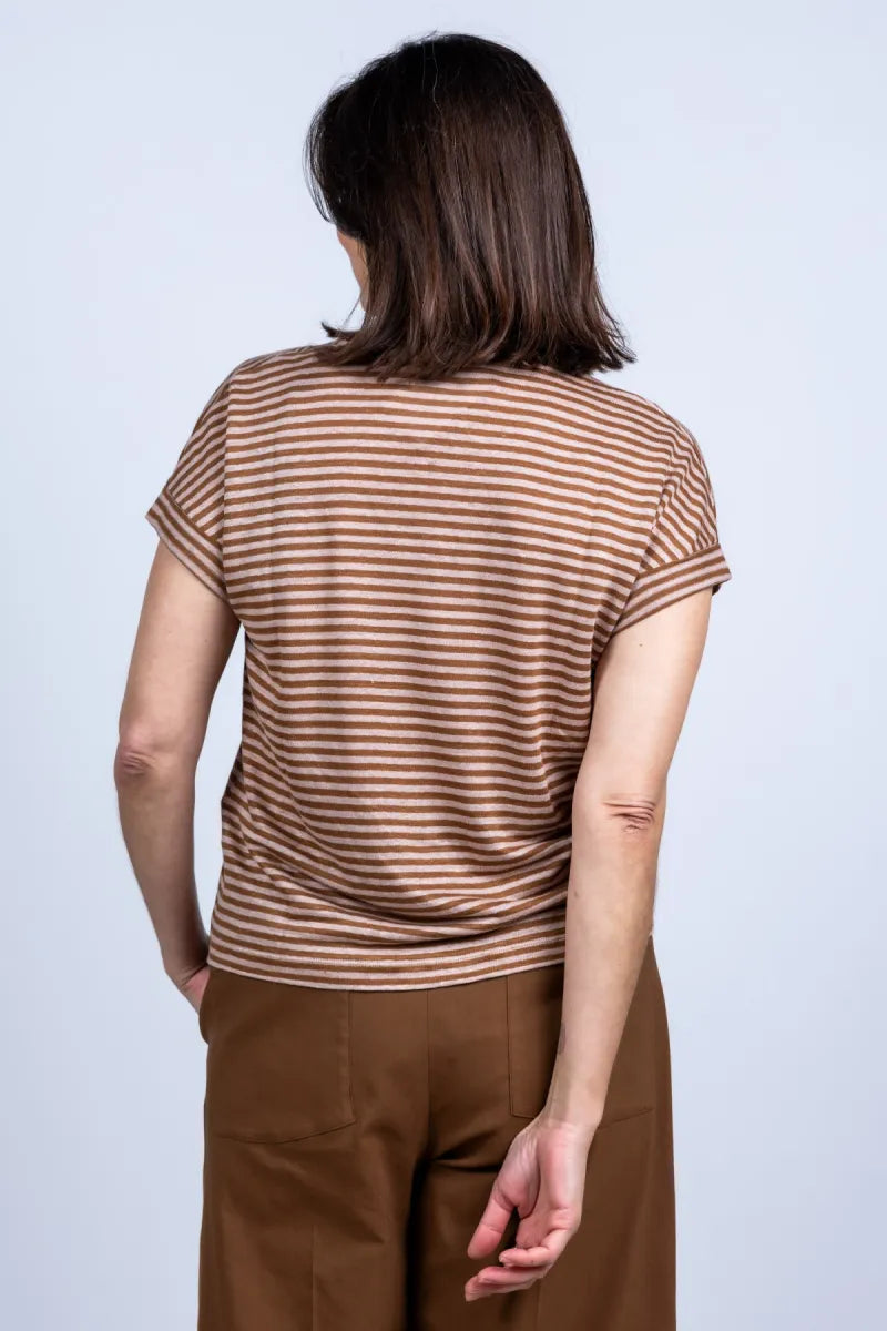 LUISA CERANO LUISA CERANO 338369-7687 LUISA CERANO 338369-7687 T-shirt met strepen - Vicunia