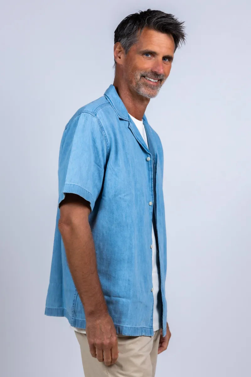 LES DEUX H LES DEUX H 1001503 Shirt met korte mouwen - Licht jeans