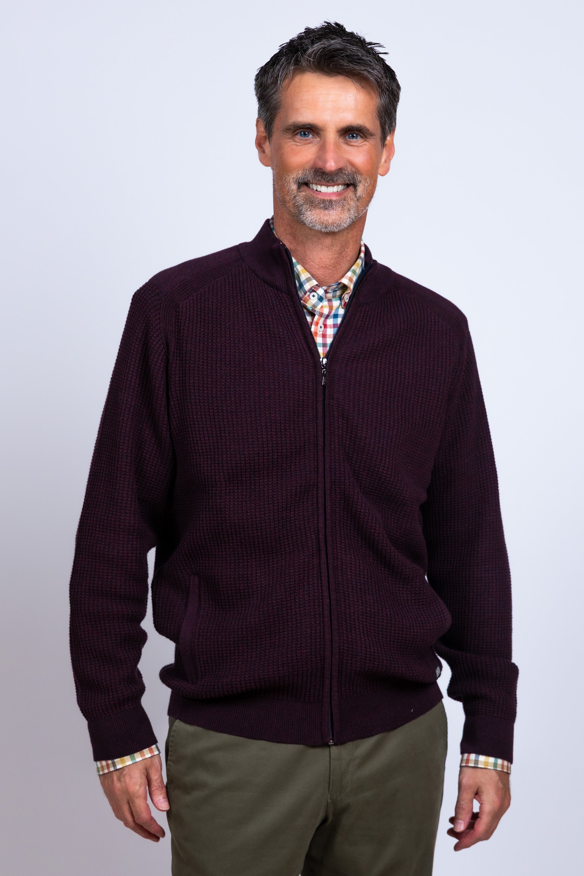 Vest met rits - Mauve/aubergine