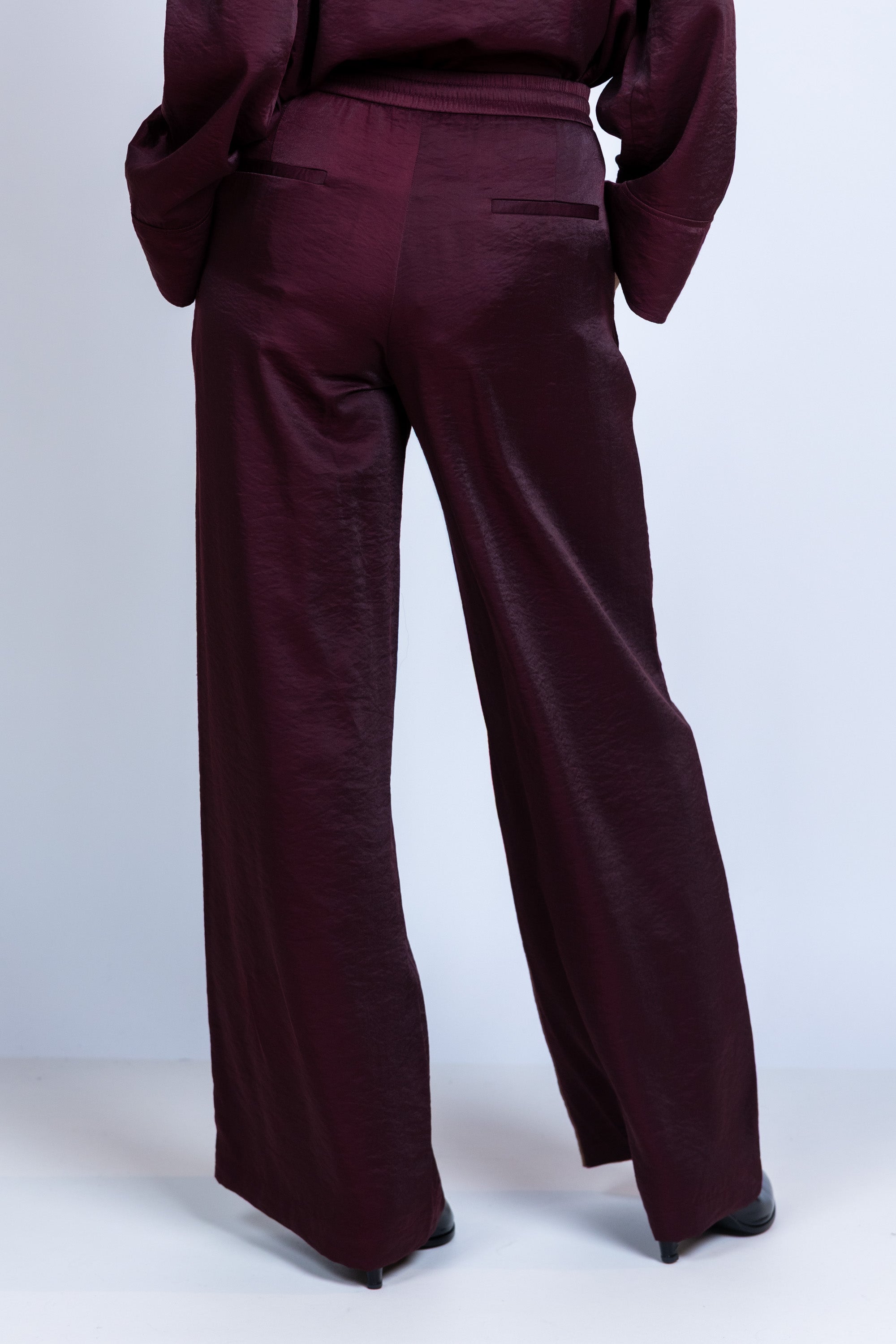 Wijde broek - Burgundy