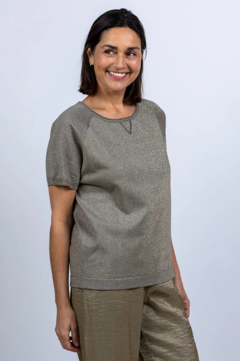 NUKUS NUKUS NKS01085 T-shirt met korte mouwen - Khaki