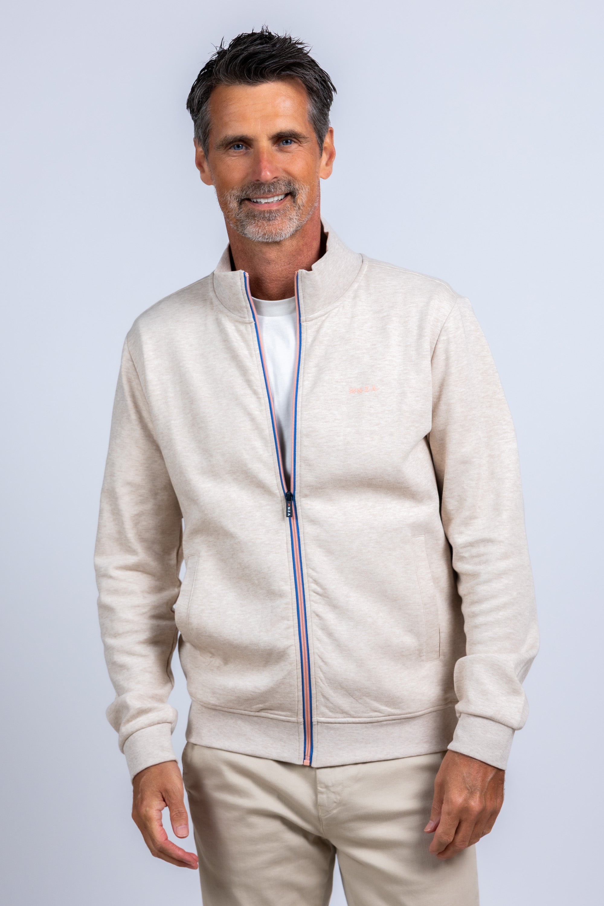 Vest met rits - Beige