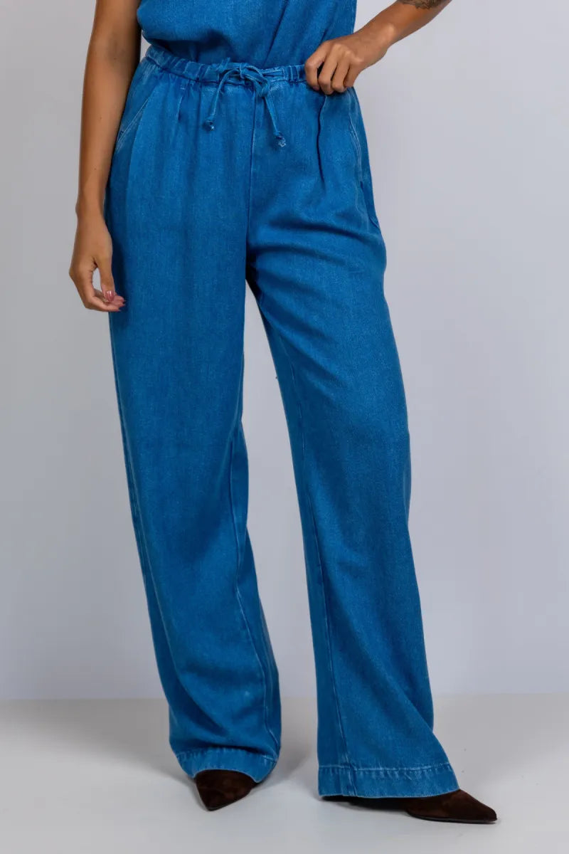 STUDIO CLIQUE STUDIO CLIQUE CLIO Wijde broek met koord - Jeans