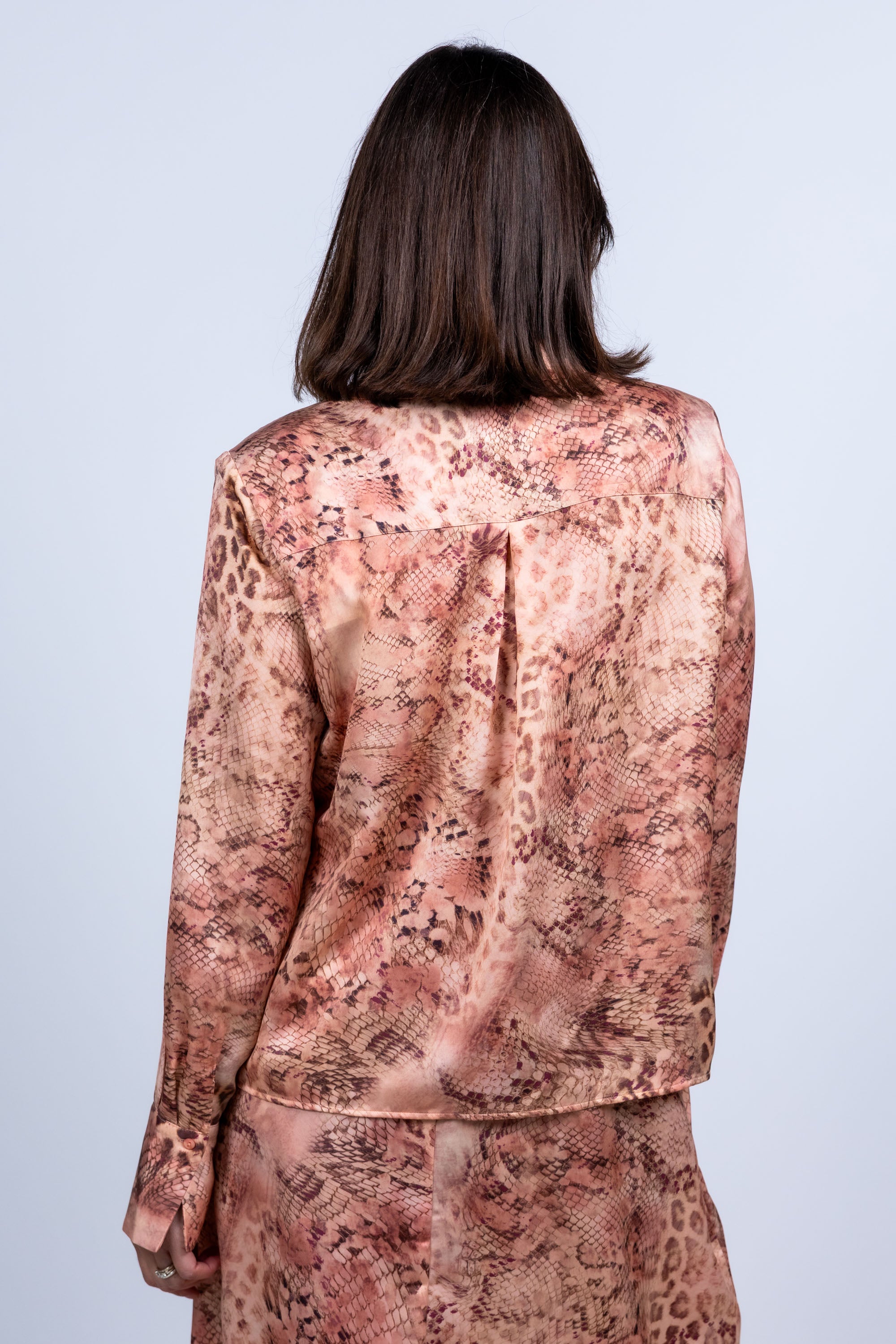 Blouse met print - Roze