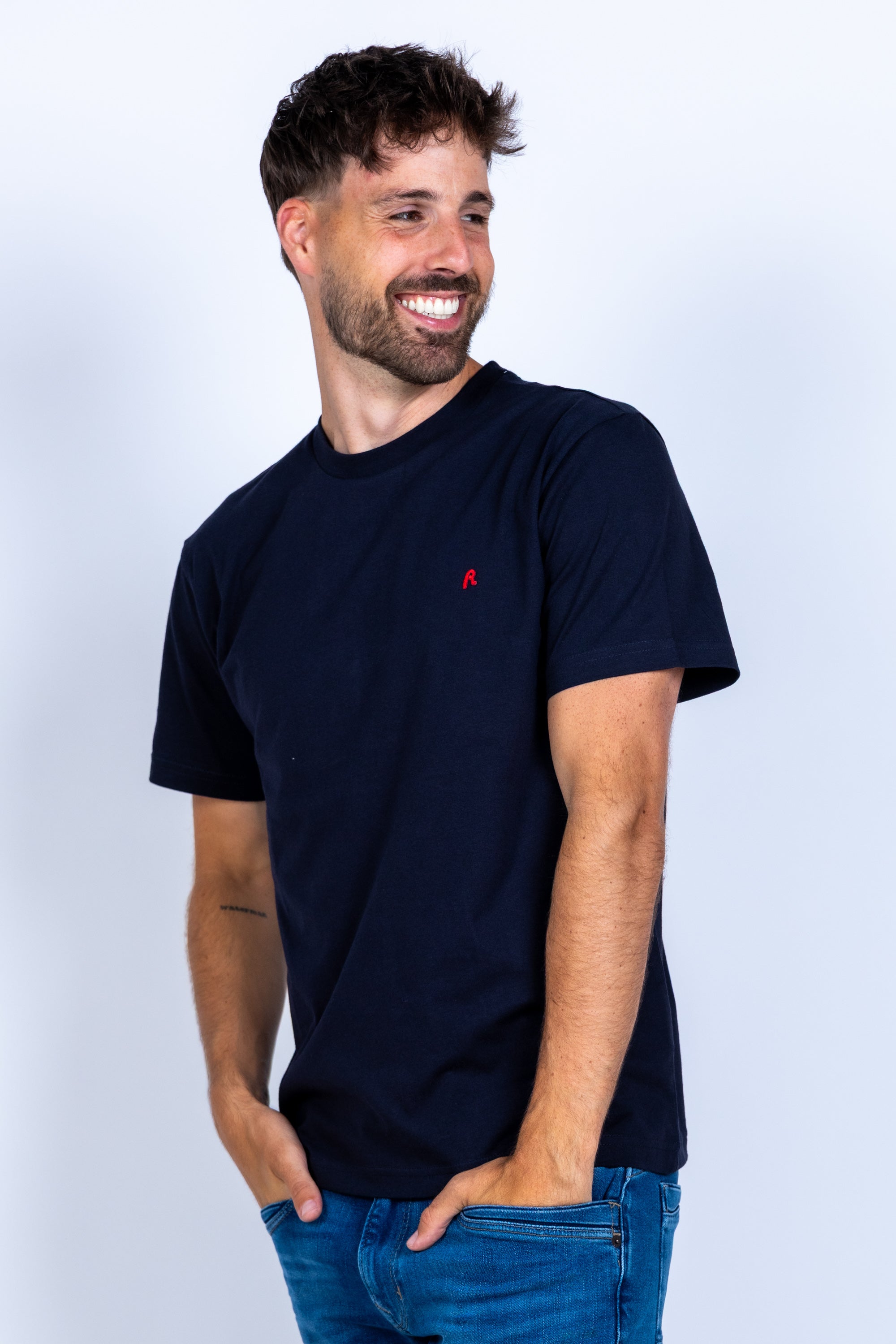 T-shirt met logo - Marine
