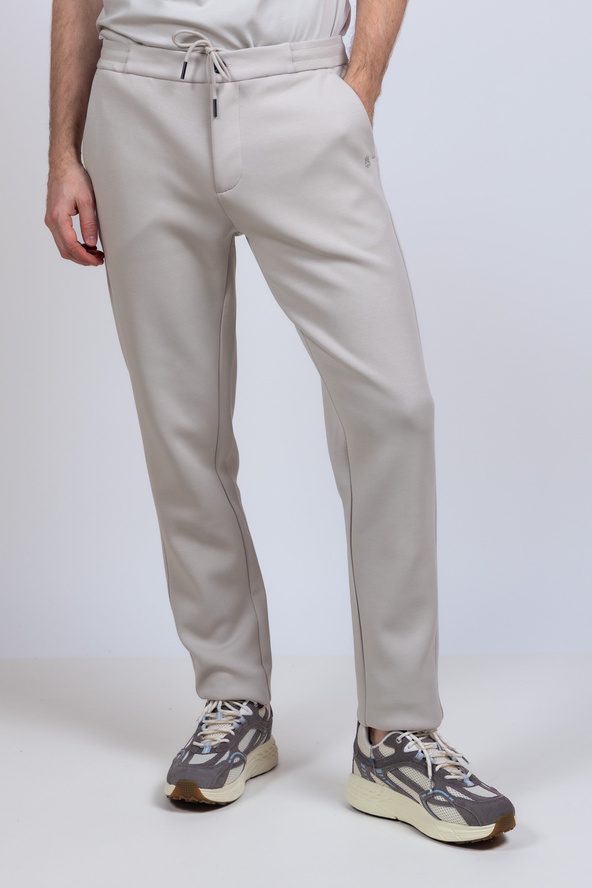 Broek met koord - Beige