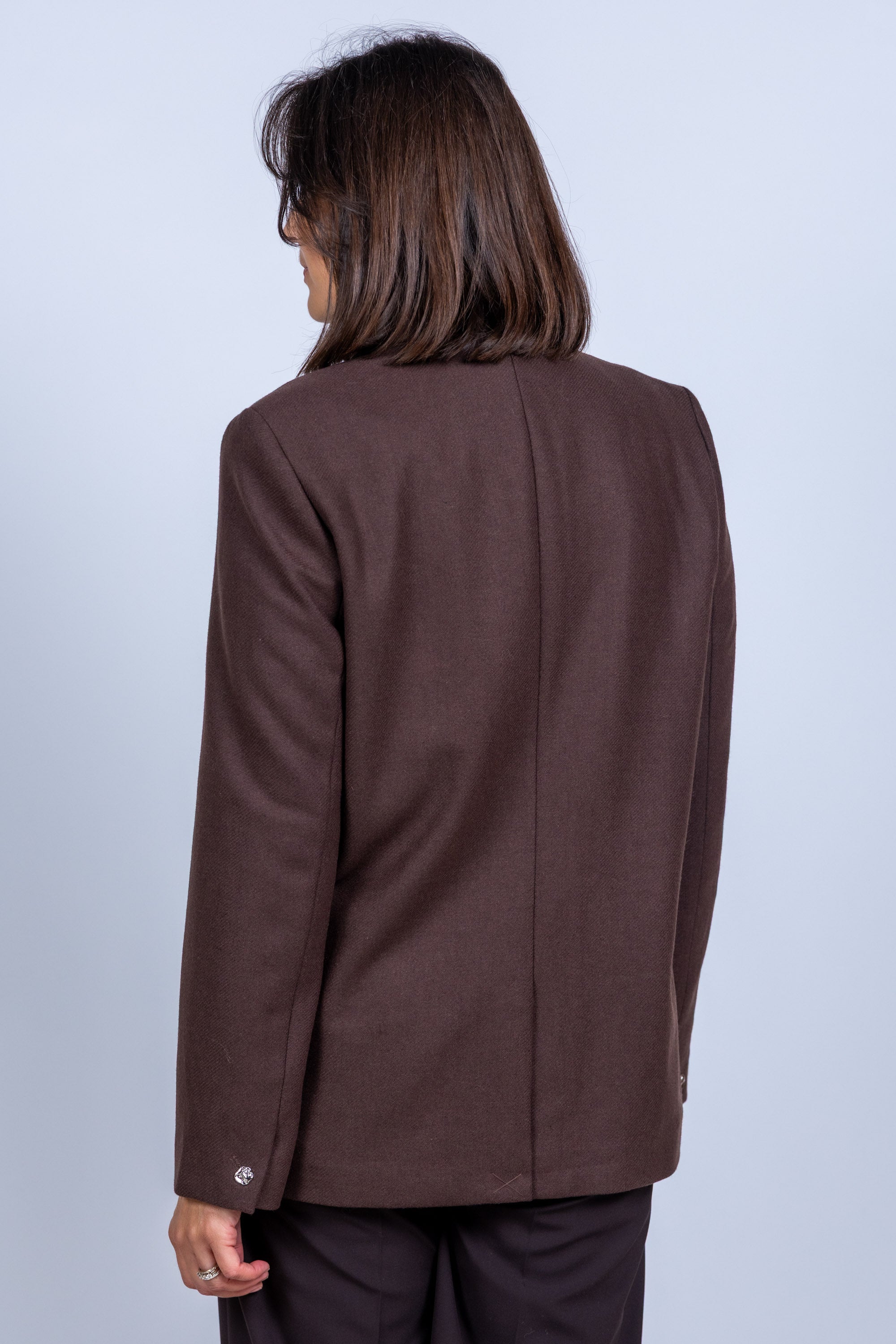 Blazer met knopen - Bruin