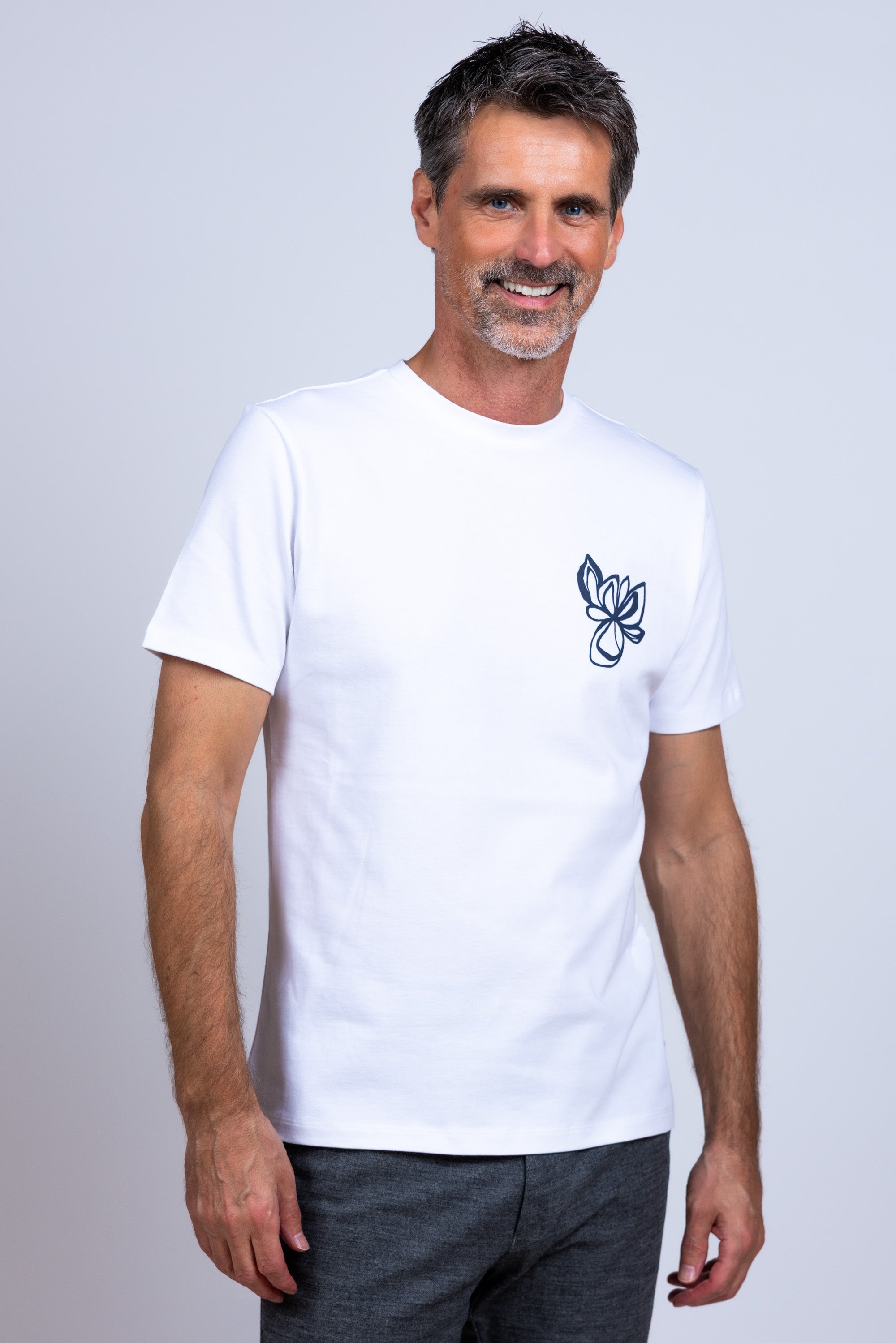 T-shirt met print - Wit