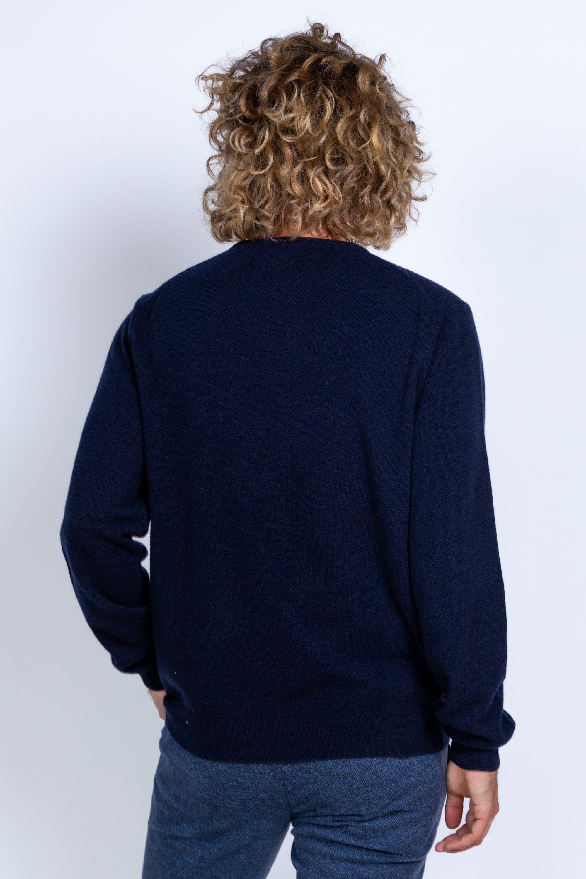 Trui met ronde hals - Marine