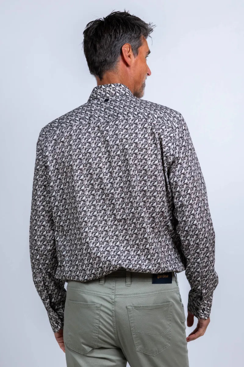 VANGUARD VANGUARD VSI2511281 Overhemd met print - Grijs/groen