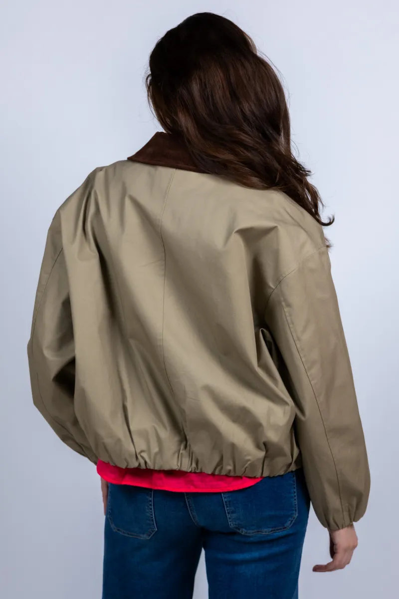 STUDIO AR STUDIO AR CAMILA Jasje met knopen - Khaki