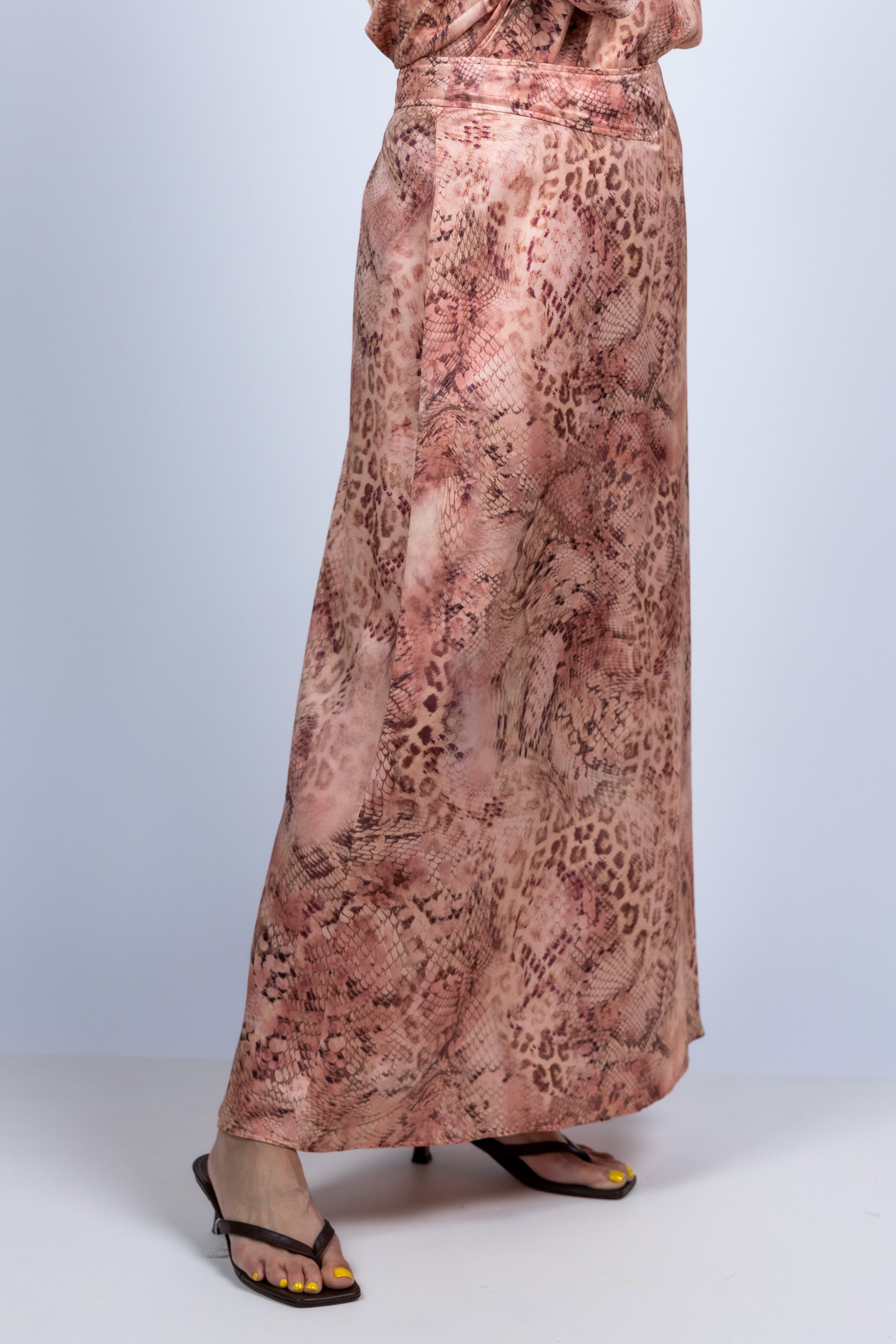 Rok met print - Roze