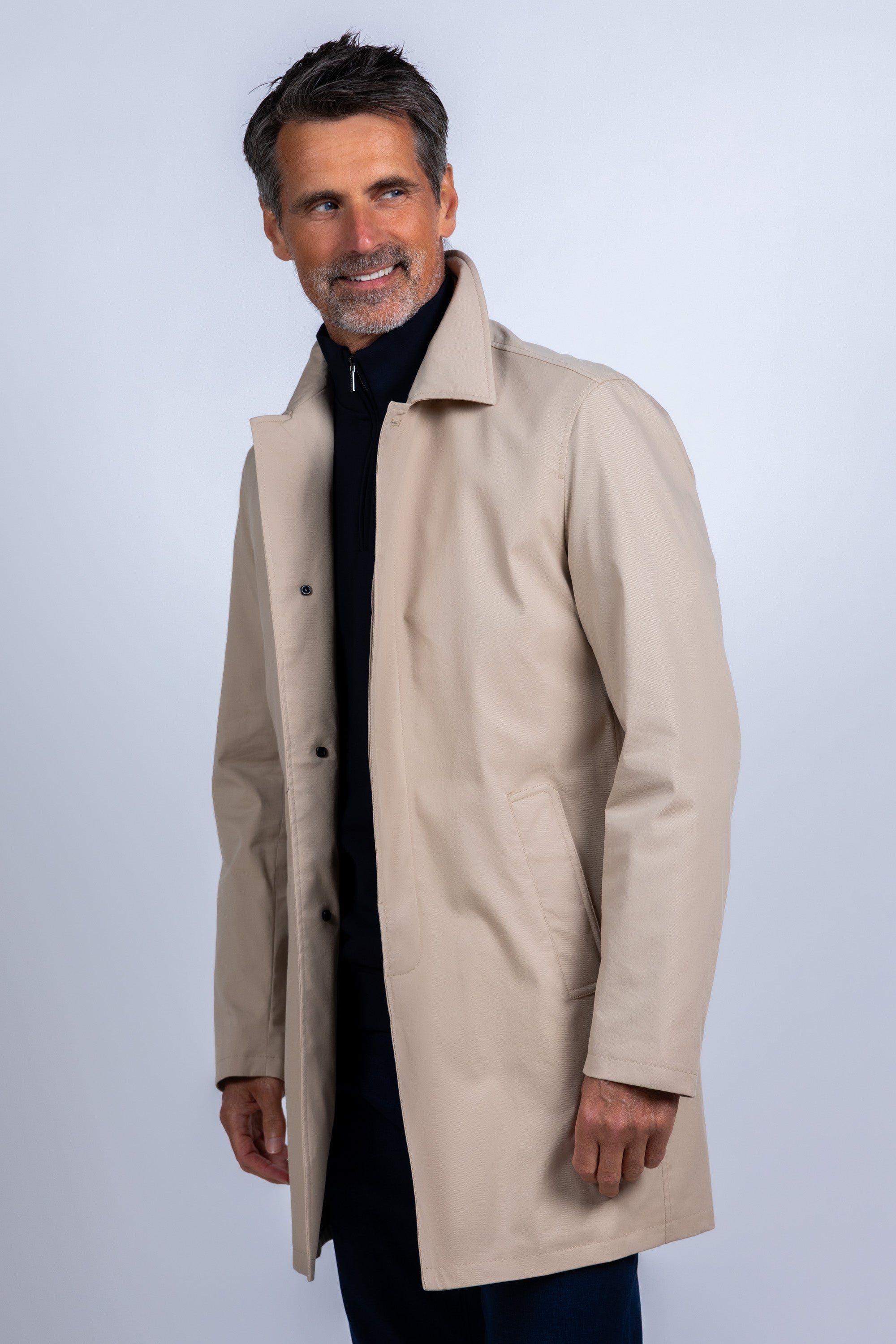 Jas met kraag - Beige