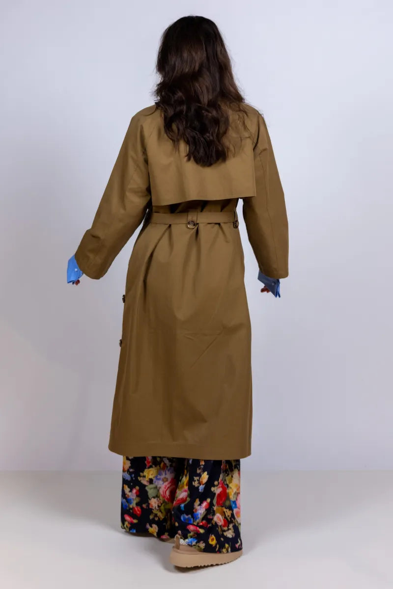 STUDIO CLIQUE STUDIO CLIQUE CHRISTEL Trenchcoat met ceintuur - Olijfgroen