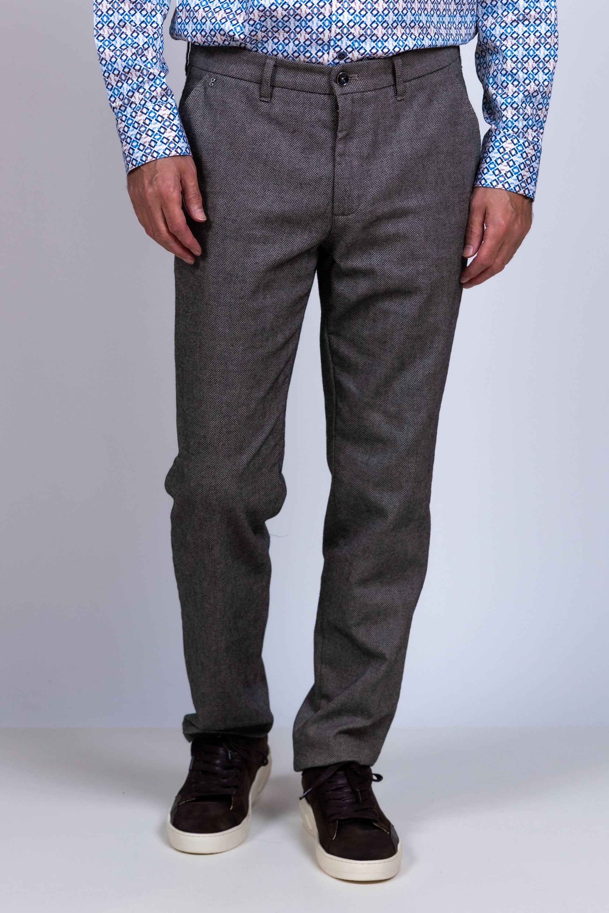 Broek met print - Taupe