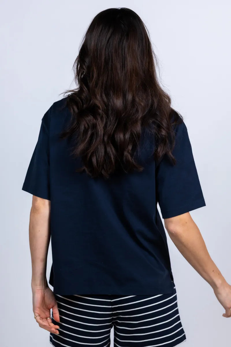 DEBLON SPORTS DEBLON SPORTS LUAN 2610521 T-shirt met print - Marine