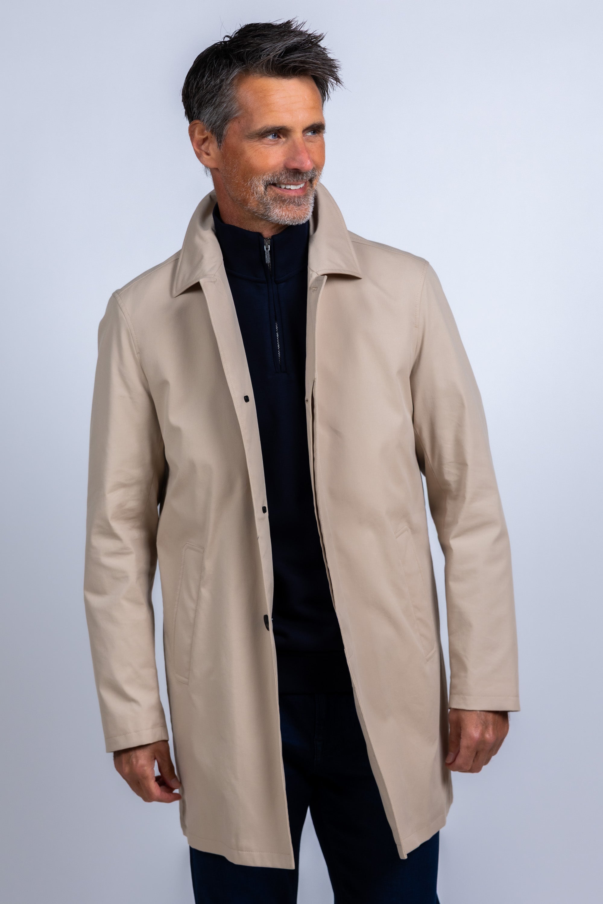 Jas met kraag - Beige